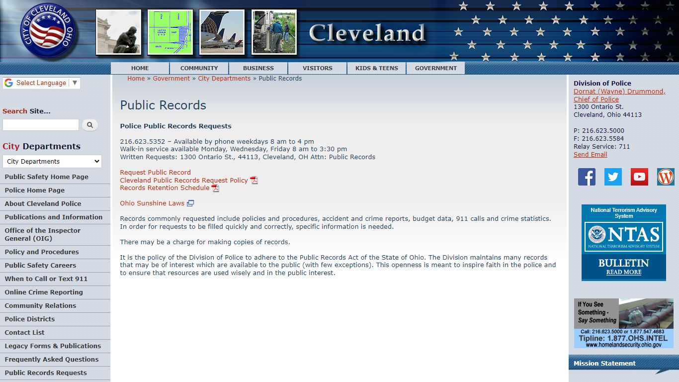 Public Records | City of Cleveland